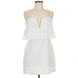 BCBGMaxAzria Strapless White Dress